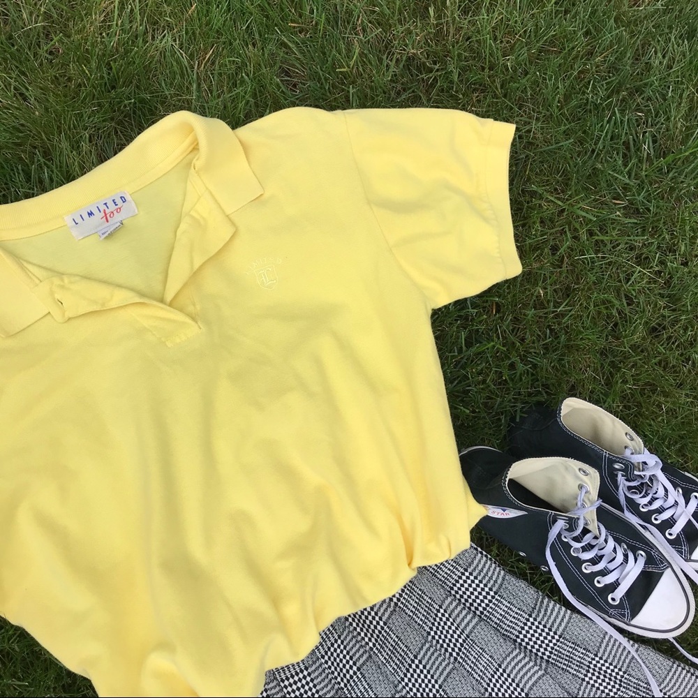 Vintage Limited Too Yellow Polo Shirt